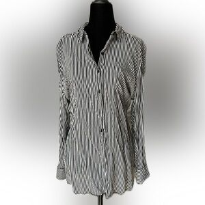 Grand & Greene stripped button top XL NWT